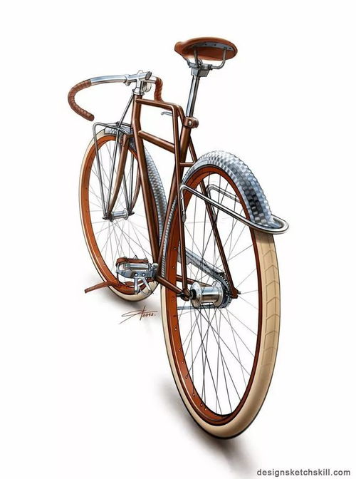 自行車創(chuàng)意設(shè)計(jì)手繪